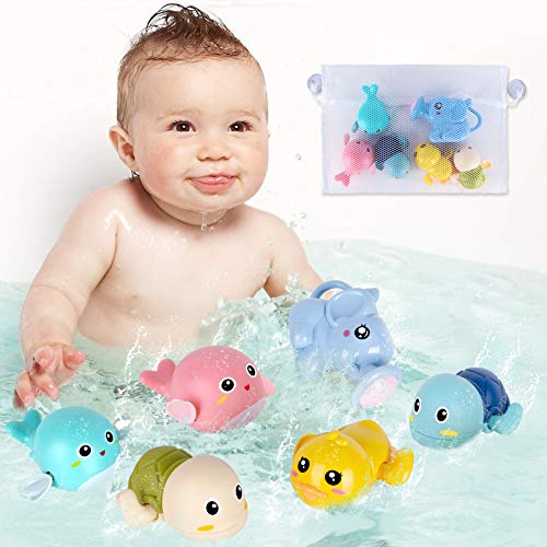 Bath Toys, 6 Pack Baby Bath Toys for Toddlers 13, Floating Windup