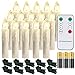 Produktbild SWANEW 10 Stück LED Weihnachtskerzen Kabellos mit Fernbedienung LED Kerzen Warmweiß LED Lichterkette inkl. Batterien Weihnachtsbaum LED Kerzenlichter