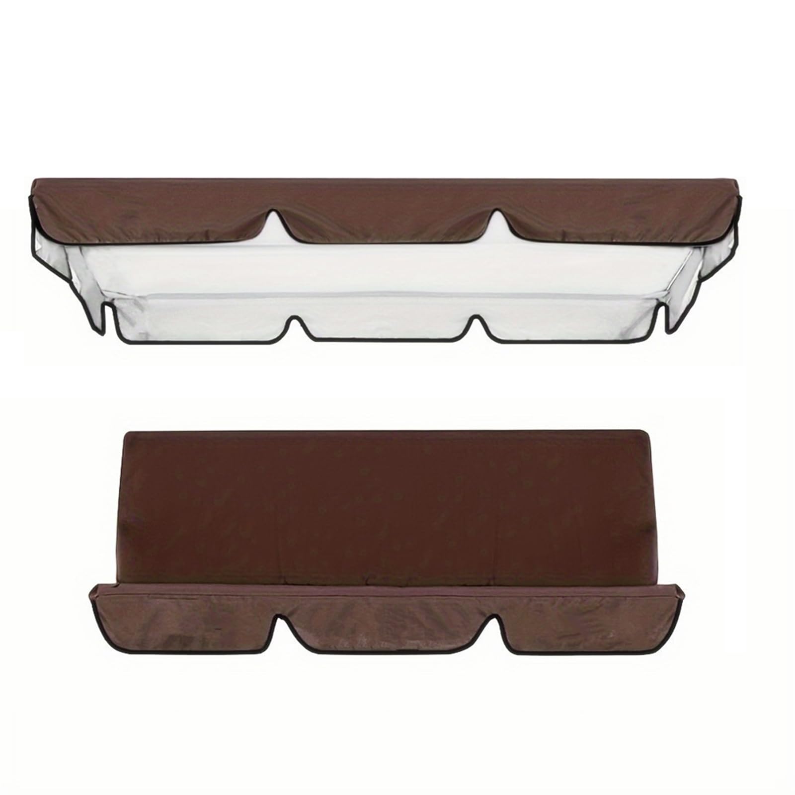 Generico Telo di Copertura per Altalena Tendalino con Protezione UV Copertura Superiore di Ricambio per Dondolo Patio 2/3 Posti per Cortili Patii e Terrazze,001,190 * 132 * 15cm