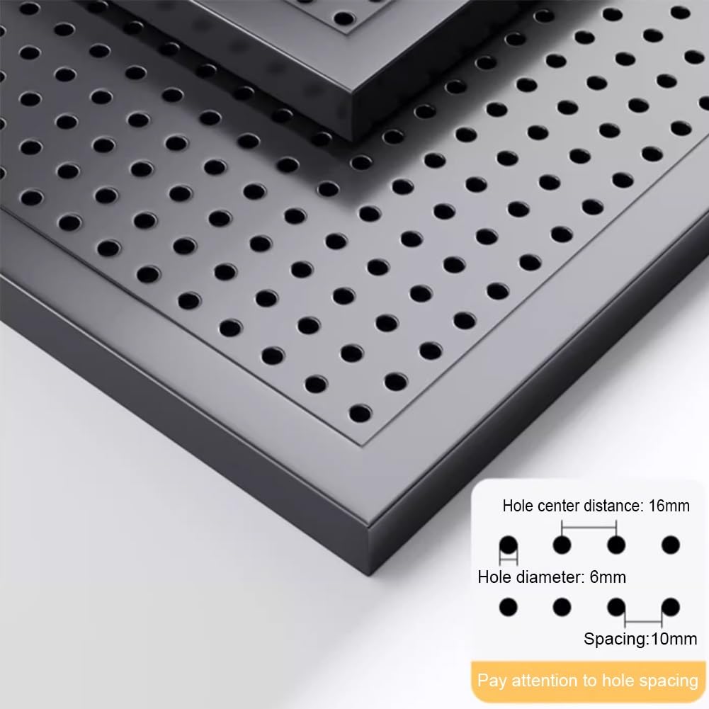 Tablero perforado de acero Wall Control: paneles perforados de metal para pared para almacenamiento de herramientas en garaje, organizador de herramientas con ganchos para banco de trabajo y taller(10