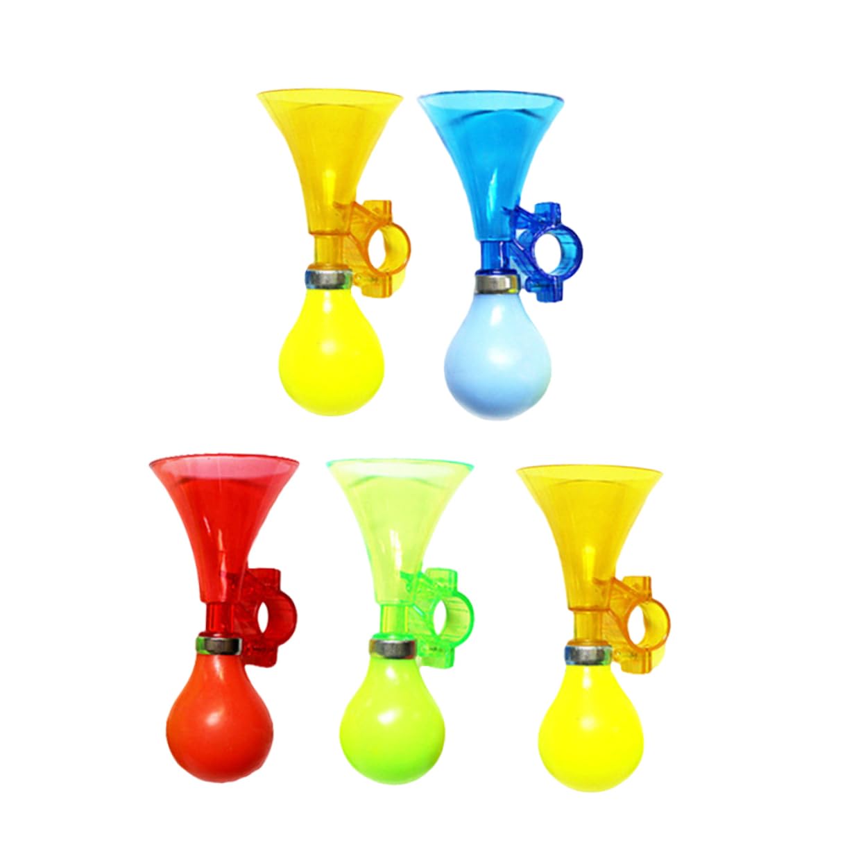 BCOATH Plastic Bike Horn Loud Air Horn Handlebar Mount Trumpet Bell for Cycling Safety Random Color