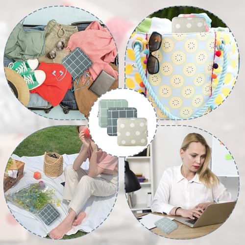 Image of Ymapinc 3Pcs Sanitary Napkin Storage Bag Period Bags for Teen Girls for School Period Pouch Portable Tampon Storage Pouch for Women Ladies with Zipper Feminine Necessities