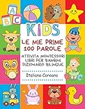  Le Mie Prime 100 Parole Attivita Montessori Libri Per Bambini Dizionario Bilingue Italiano Coreano: Memory gioco letture animali, lettere alfabeto ... baby 2 6 anni e scuola primaria elementari.