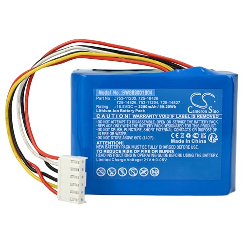 vhbw batteria compatibile con Robomow RK 1000 PRO, 2000 PRO, 1000, 2000 robot tagliaerba 3200mAh 18,5V Li-Ion