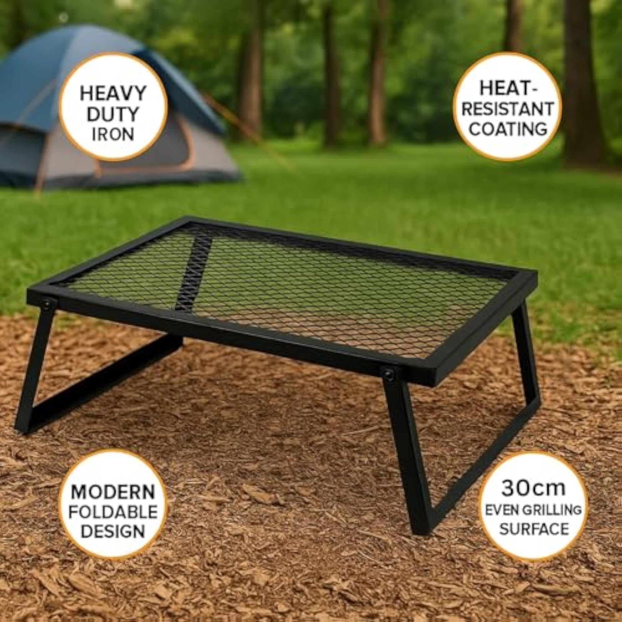 Portable Charcoal Barbeque Grill for Outdoor Cooking