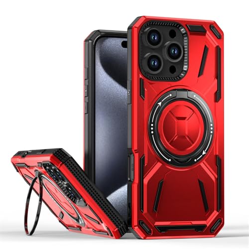 Étui de luxe pliable iPhone 12 Pro Max antichoc rouge