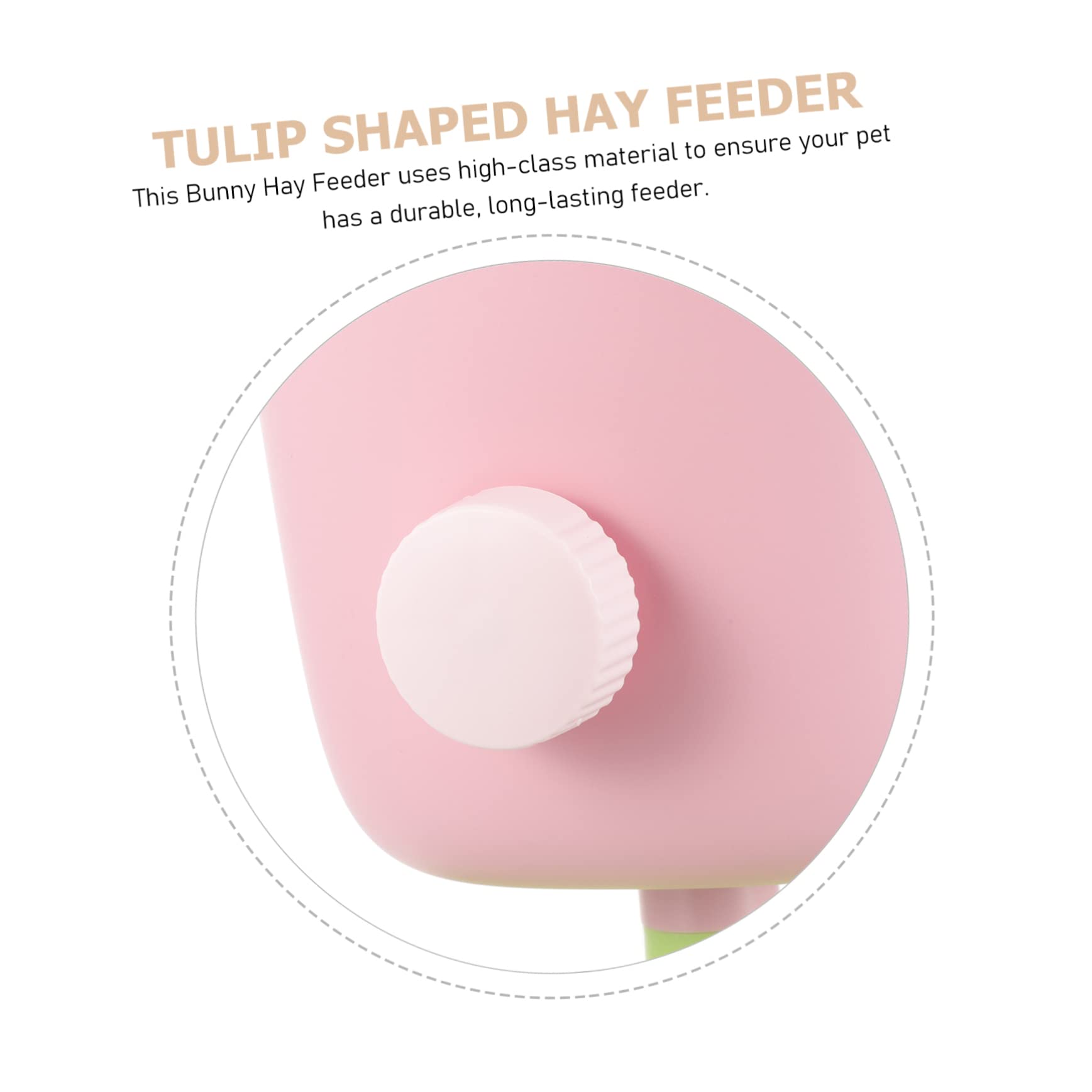 Support De Foin Forme De Tulipe pour Distributeur De Foin Antiwaste Râtelier De Rangement pour Rongeurs Accessoire Pratique pour De Compagnie