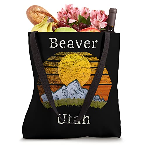 Bolso Tote Mountain Sunset Beaver Utah miniatura 4