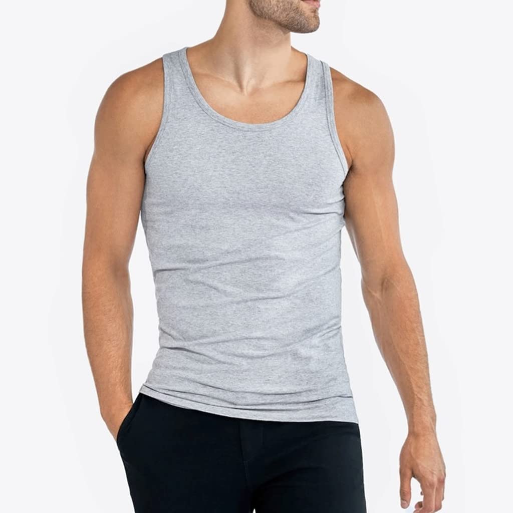 Pack de 4 camisetas interiores clásicas para hombre, de algodón, para hombre