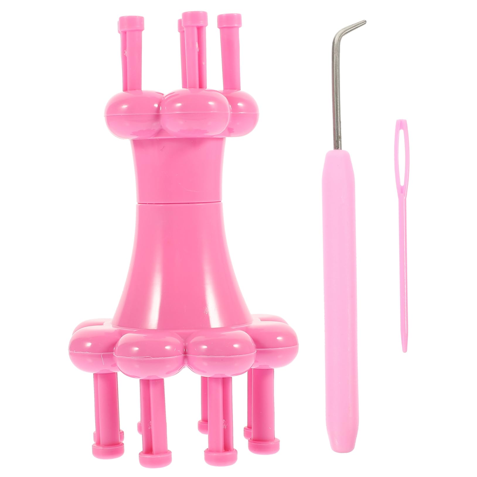 Gogogmee DIY Yarn Spool Holder Knitting Spool Loom Plastic Weaving Tool Fun and Easy for Knitting Sweaters Scarves