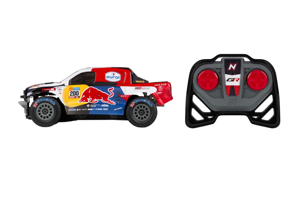 Nikko RC 10591 Night Mode Toyota Gazoo Dakar zdalnie sterowany samochód rajdowy 25 cm 2,4 GHz 40 m