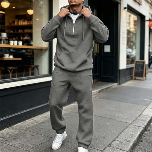 Men Sweatsuits Sets 2 Piece Sets Oversized Lighweight Running Jogging Suits - image 7