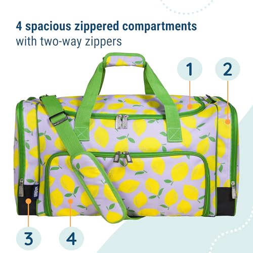 Image of Wildkin Kids Weekender Duffel Bag - Carry-On Size for School, Travel, & Sleepovers