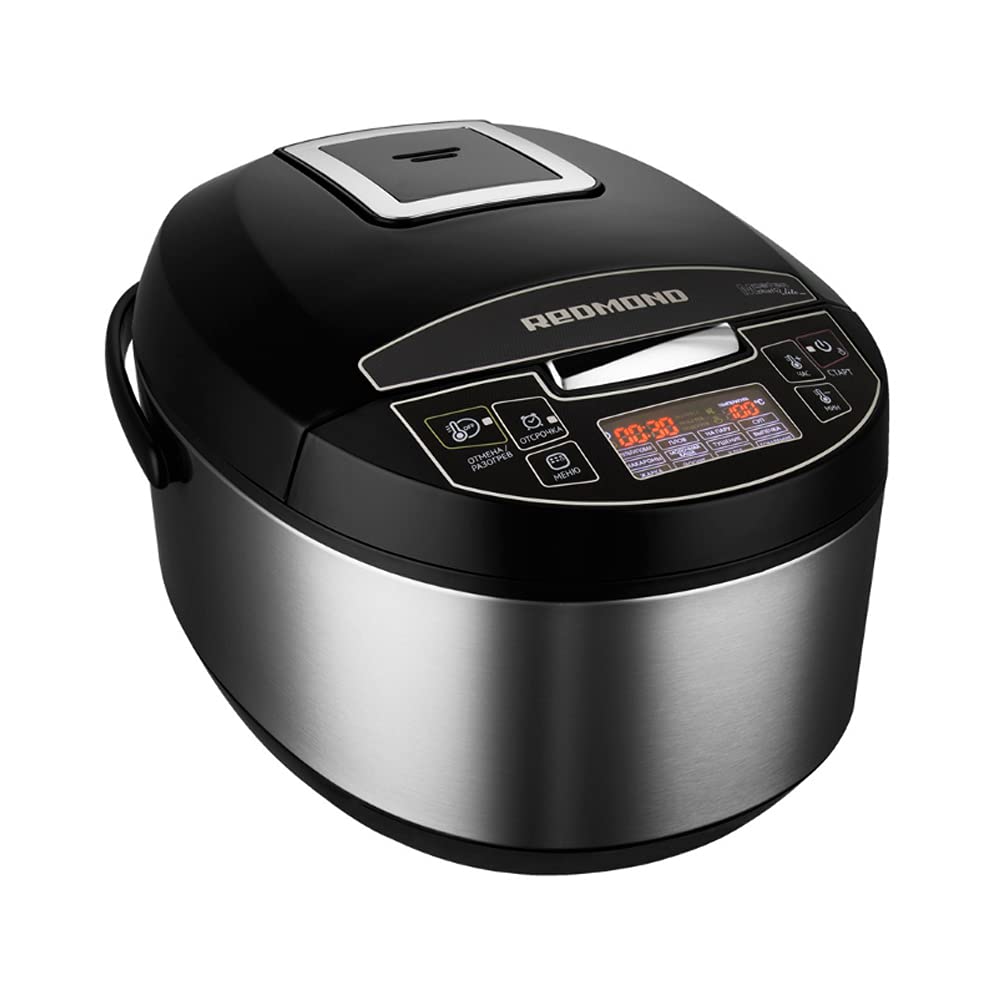 REDMOND RMC-RMC-M4512 (russo) con 40 programmi (pane, cottura a vapore, ecc.), Display LCD touch da 5 litri, Multivarka