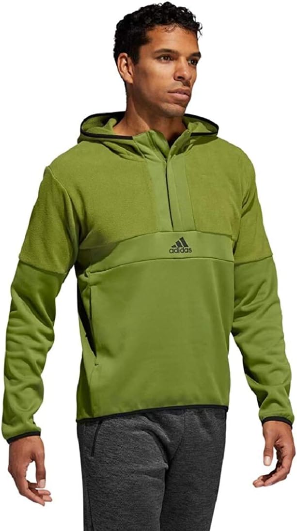 adidas golf fleece anorak hooded 1 4 zip