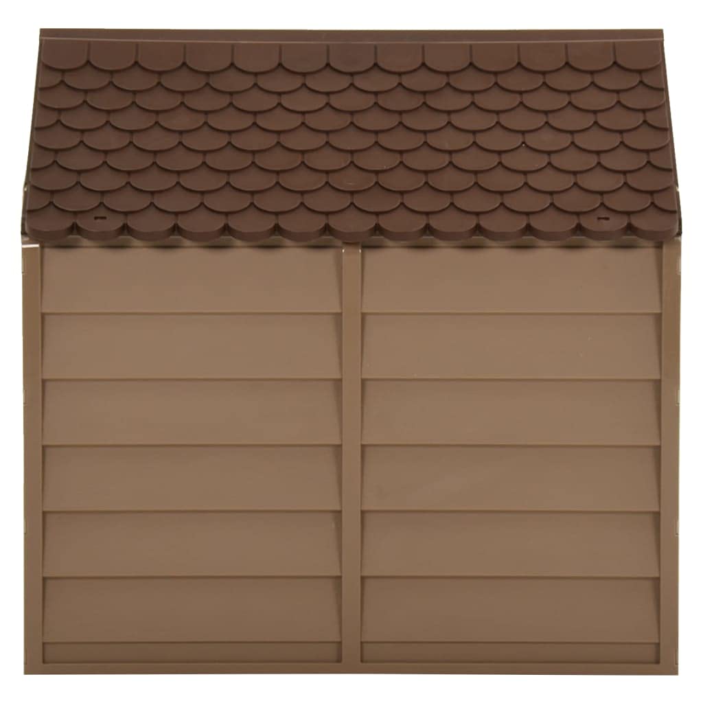 vidaXL Hundehütte braun 71x71,5x68cm PP