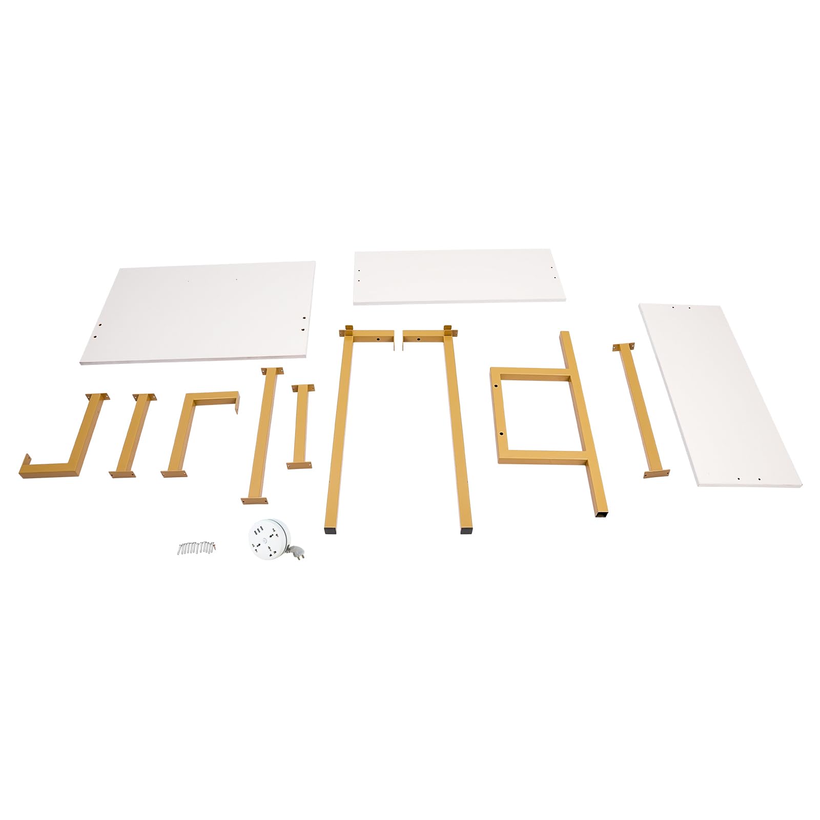 Escritorio de pared de 3 pisos, mesa para ordenador para casa y oficina (76
