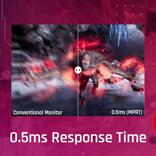 Image of ViewSonic 60.96 Cm(24 inch) FHD Fast IPS Gaming Monitor 180Hz,0.5ms, HDR10, AMD FreeSync Premium, Adaptive Sync & VESA clearMR, 2X Speaker, Hight Adjustable, Eye Care,104% sRGB, HDMI,DP-VX2428J