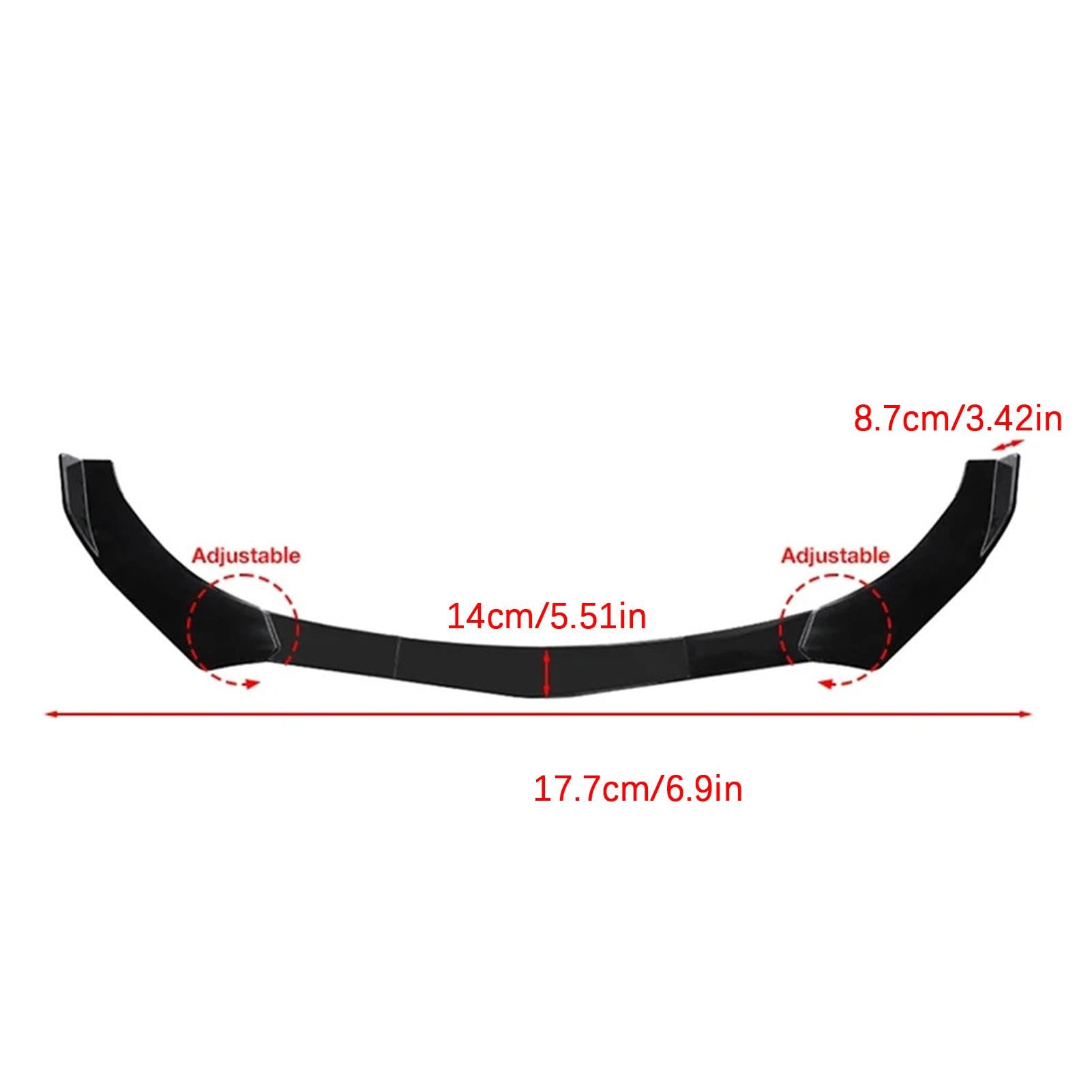Frontstoßstange Lippe Karosserie-Kit, Frontstoßstange Lippe Spoiler, Anti-Kollisions-Karosserie-Kit, Auto-Frontstoßstangen-Lippen-Kits, Einstellbare Auto-Karosserie-Spoiler für die meisten