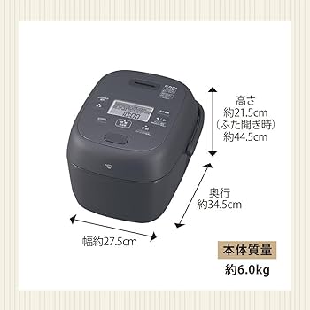 Amazon | 象印マホービン 炊飯器 5.5合 ブラック NW-BA10-BA