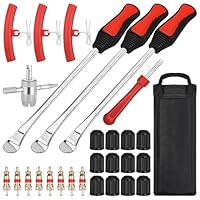 Zocipro 29 Stück Reifenmontierhebel & Montiereisen Motorrad – Reifenwechsel Werkzeug Set, Reifenheber Motorrad & E-Scooter, Reifenmontage Werkzeug mit 3 Felgenschützern für Fahrrad & Wagen