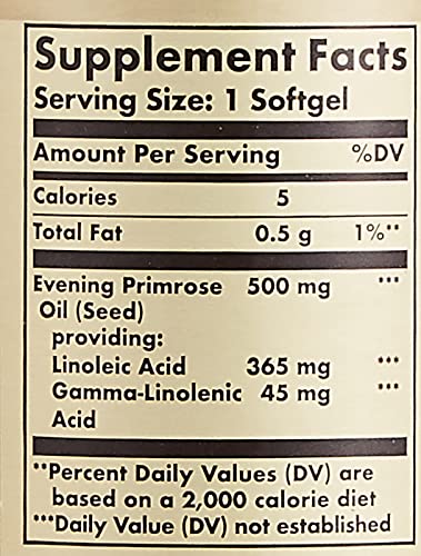 Solgar Evening Primrose Oil Supplement, 500 Mg, 90 Count #TOP5
