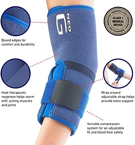 Neo G Elbow Support - for Epicondylitis, Tennis Golfers Elbow, Sprains, Strain Injuries, Tendonitis, Arthritis, Recovery, Sports - Adjustable Compression - Class 1 Medical Device
