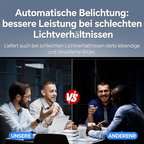 Robuste schwarze N newline Webcam mit universellem Monitor-Clip und USB 2.0 Kabel