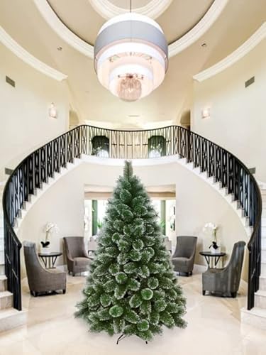 Árvore De Natal Verde Com Neve Luxo 1,20m 170 Galhos A0612m