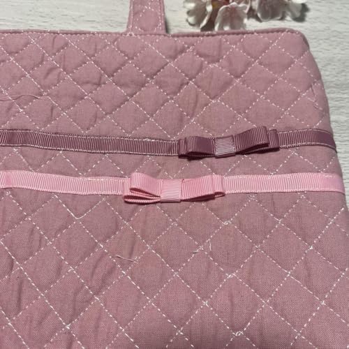 キルティング ダブルリボン レッスンバッグ 上履き入れ - 製品詳細