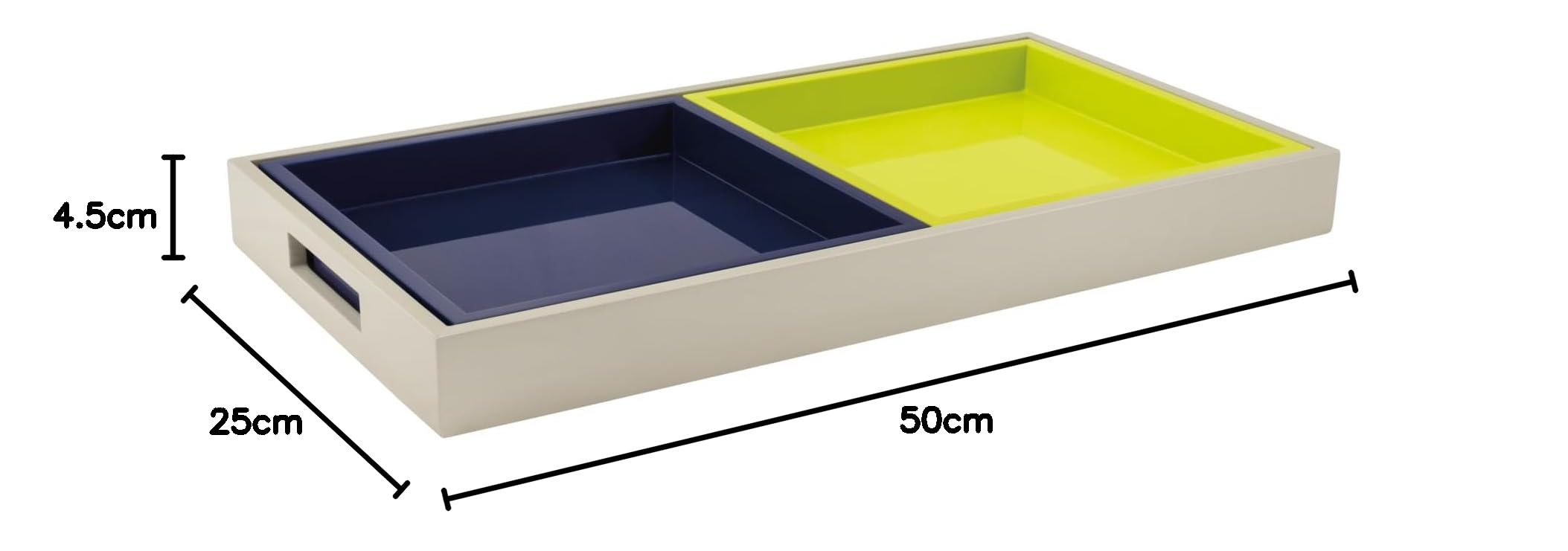 REMEMBER Tablettset Trias - 3 tlg. - B 25 x L 50 x H 4 - moderenes Tablettset