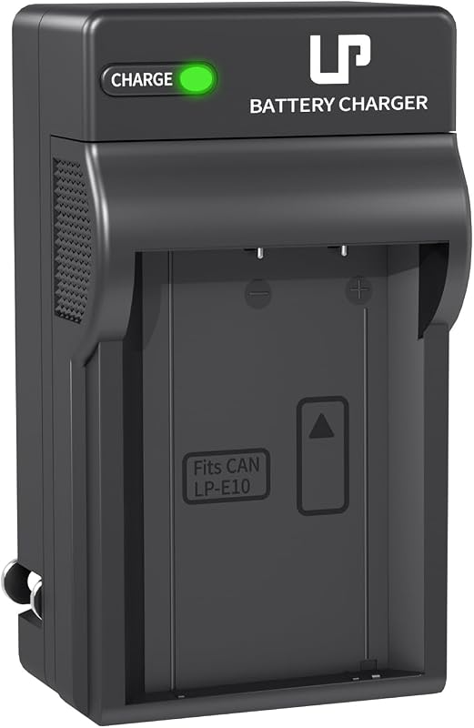 LP LP-E10 Battery Charger, Charger Compatible with Canon EOS Rebel T7, T6, T5, T3, T100, 4000D, 3000D, 2000D, 1500D, 1300D, 1200D, 1100D & More (NOT for T3i T5i T6i T6s T7i)