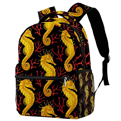 Sac à dos de voyage jaune et rouge Leisure Campus au design ergonomique