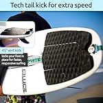 Surf Squared 3-Piece Traction Pad - Arch, Flat, or Front - Maximum Grip, Super Strong 3M Adhesive - Fits All Surfboards: Shortboard, Fish, Longboard, SUP, Skimboard - Stomp or Deck Pad - Image 3