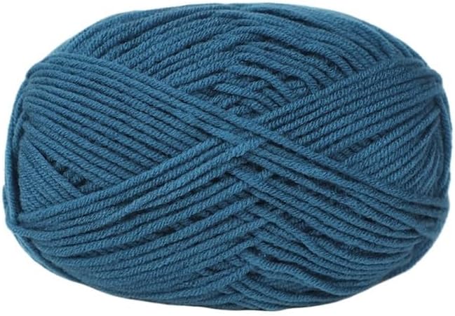 5 Rolls 50g 4-Ply Cotton Yarn for Crocheting Thick Hand Knitting Blend(15)