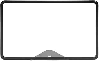 HUBERT Sign Frame with Triangular Wedge Base Matte Black Finished Steel Horizontal - 11