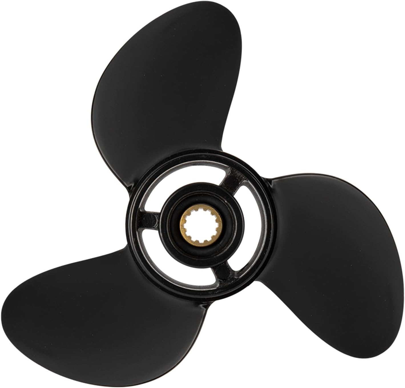 7.8 x 8 Aluminum Boat Outboard Propeller fit Tohatsu Nissan & Mercury Engines 4-6HP, 3R1B64516-2, 12 Spline Tooth RH, 3 Blades