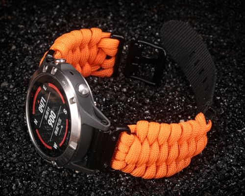 Correa de Paracord para Reloj Garmin Series Fēnix y Forerunner miniatura 3