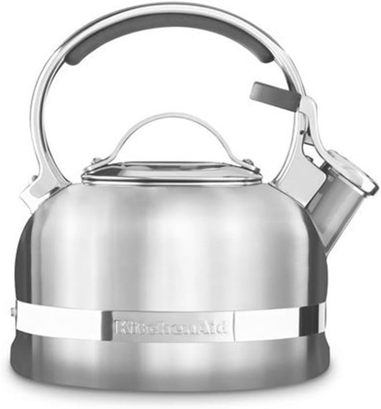 KitchenAid KTST20SBST Stainless Steel Non Electrical Stove Top Kettle, 1.9 Litre