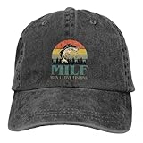 cappelli da cowboy di colore puro milf uomo amo la pesca cappello da donna retrò sun visor berretti da baseball pesca cappello da papà camionista con visiera