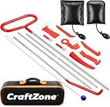 CRAFTZONE 15PCS Stainless Steel Repair Tools,Car Tool Kits for Vehicles with Carrying Bag