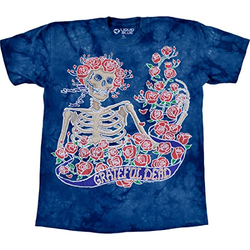 Amazon.com: Liquid Blue Grateful Dead Batik Bertha Skeleton and