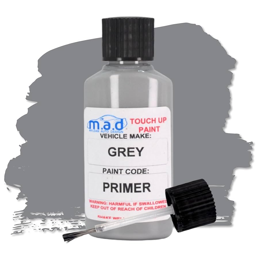 Touch Up Paint for High Build Grey Primer Air Dry - 30ml Kit, Scratch Chip Repair with Built-in Brush