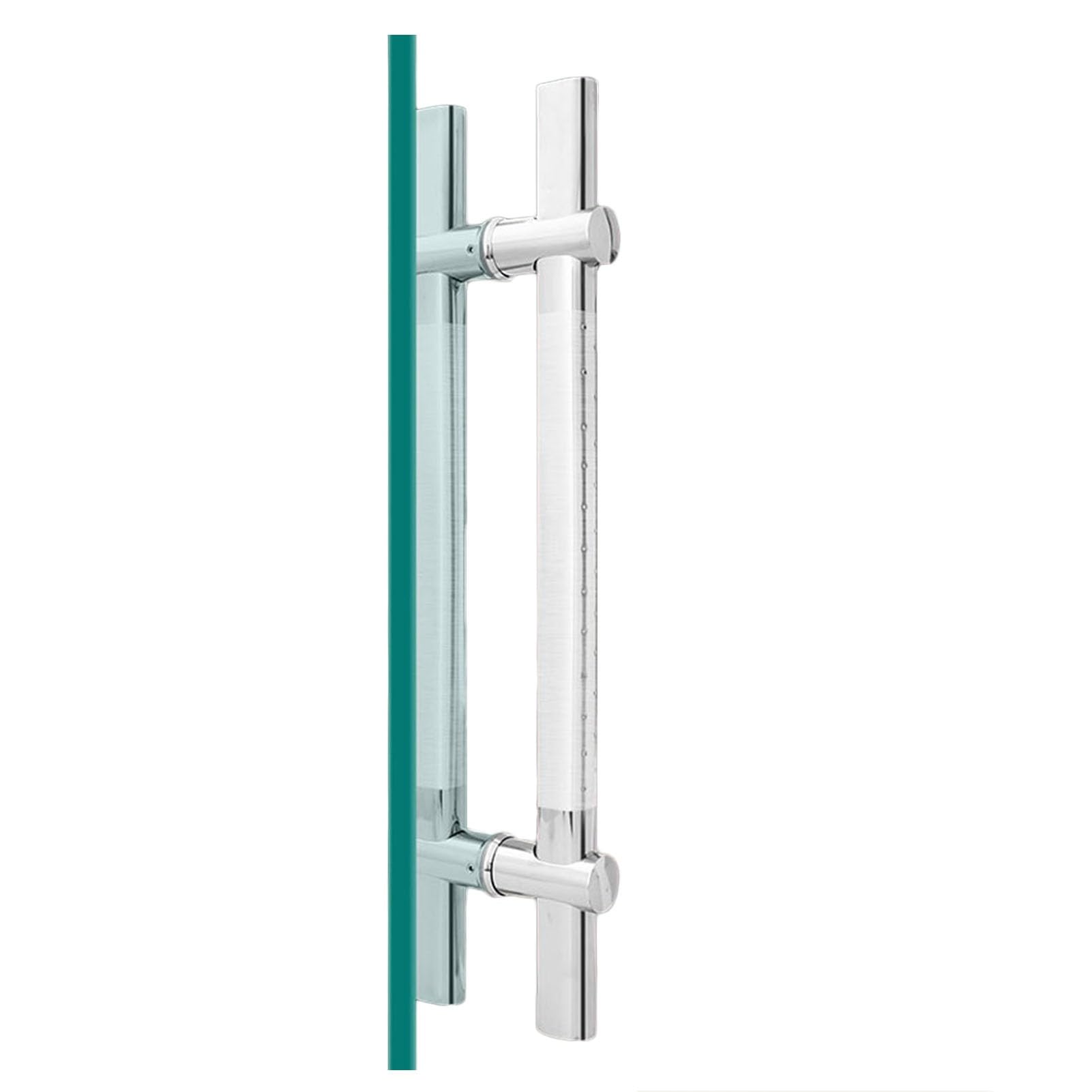 ZFUCMAYL Shower Glass Door Handle,Bathroom Shower Door Handle,304 Stainless Steel Sliding Glass Door Handle,Replacement Door Handle for Various Occasions(L50xhole Distance 30cm)