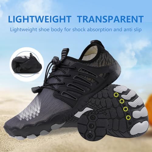 Image of SIOSNETA Hike Barefoot Shoes for Women Men, Breathable Non-Slip Athletic Footwear, Wide Toe Water Shoes for Hiking, Non-Slip Neuropathy Shoes for Women Men, Grounded Comfort wear