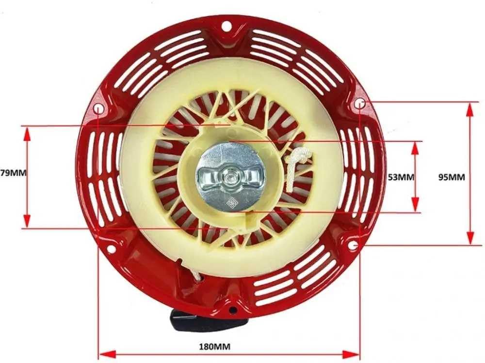 Starter Gruppo Avviamento a strappo per Generatore con motore a scoppio 9CV Honda GX270/240