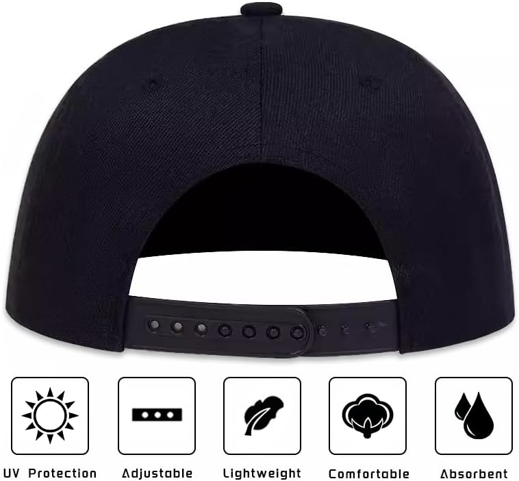 Skeleton Finger hat Flat Bill Snapback Hats Embroidered Black Snap Backpack Hat for Men Women Skull Adjustable Baseball Caps Dad Trucker Hat - Image 3