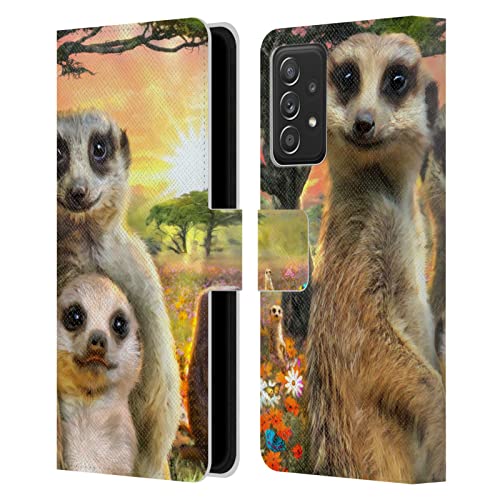 Housse Samsung Galaxy A53 5G antichoc et portefeuille avec motif suricates