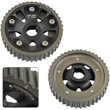 2pcs Adjustable Cam Gears Compatible With Honda Prelude Si VTECblack