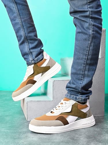 Image of Centrino Men's Sneakers | Cushioned Insole Comfortable Shoes | Trendy & Stylish Modern Sneakers | Durable Lightweight Sole Casual Walking Footwear (8180)